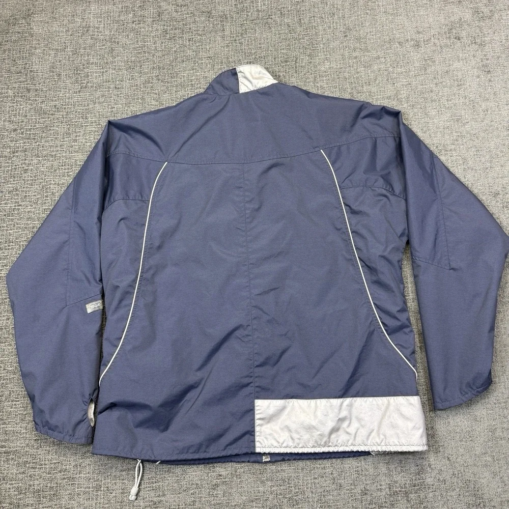 Y2K Nike Windbreaker Jacket Men's Large Swoosh Reflective Nylon Running Zip‎